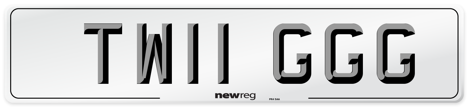 TW11 GGG Number Plate from New Reg
